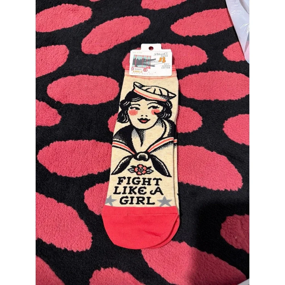 Fight like a girl socks